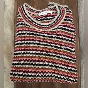 John + Jenn Multicolored Knit Sweater, Size Small